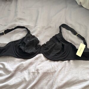 Black Lace-Trim Underwire Bra by Soma